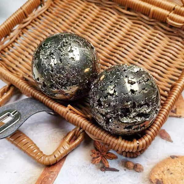 Silver Iron Pyrite Ball-ToShay.org