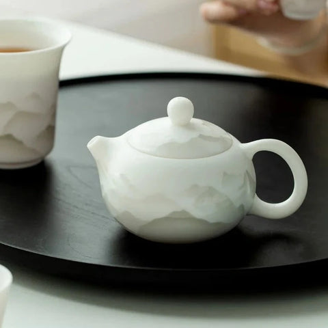 Landscape Porcelain Tea Pot-ToShay.org