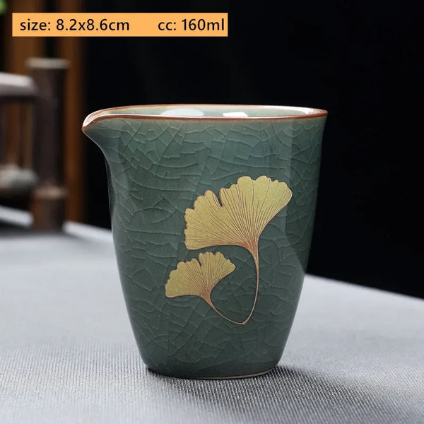 Green Crack Glaze Tea Set-ToShay.org