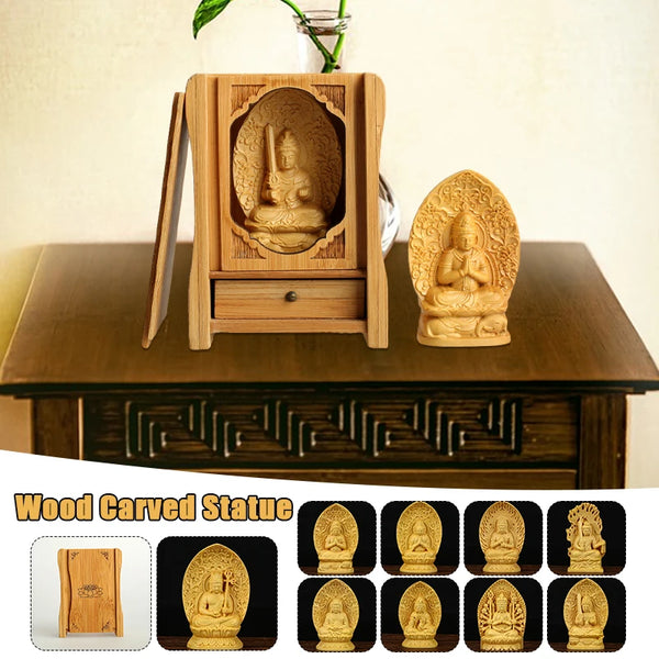 Wood Guan Yin Buddha-ToShay.org