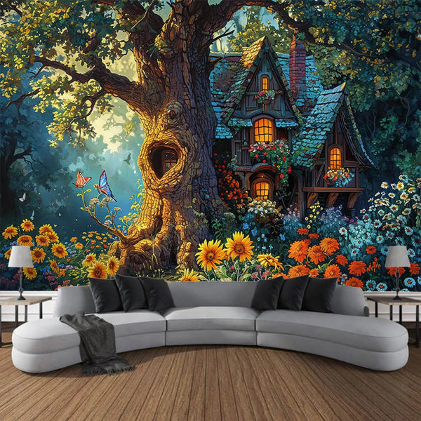 Fairy Tale Forest Tapestry-ToShay.org