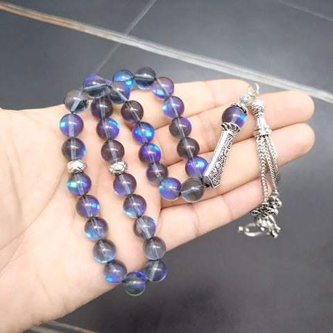 Blue Crystal Prayer Beads-ToShay.org