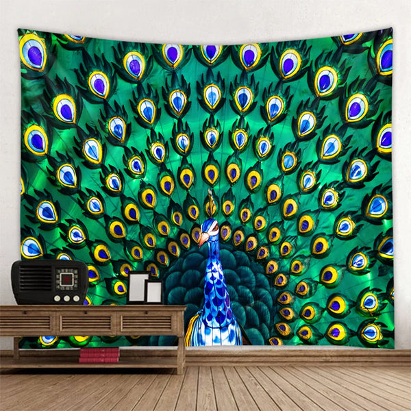 Peacock Art Tapestry-ToShay.org