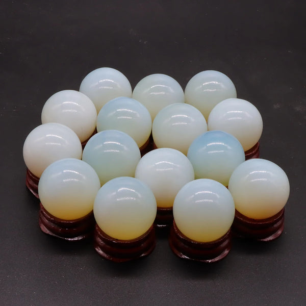 White Opalite Balls-ToShay.org