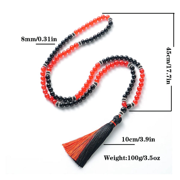 Red Agate Mala Beads-ToShay.org