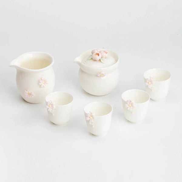 Pink Ceramic Tea Set-ToShay.org