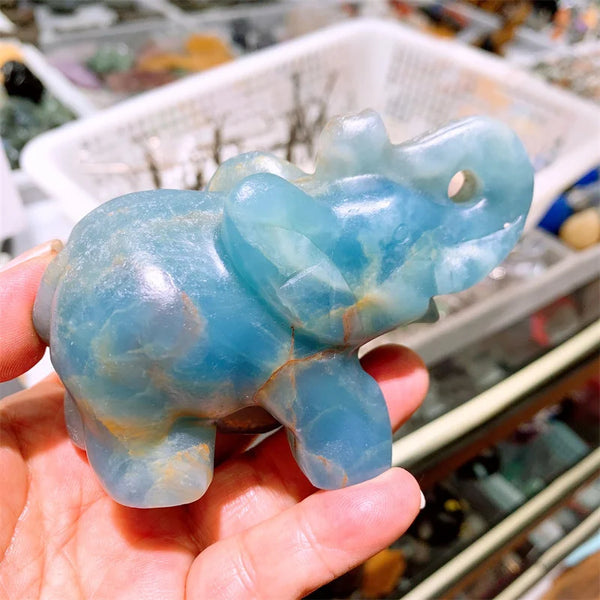 Blue Onyx Elephant-ToShay.org