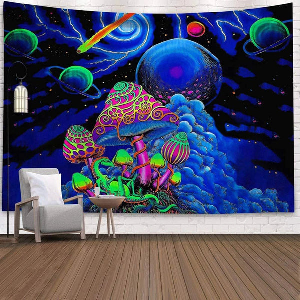 Mushroom Forest Tapestry-ToShay.org