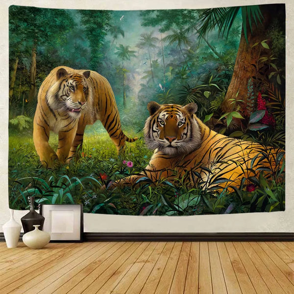 Jungle Animal Tapestry-ToShay.org