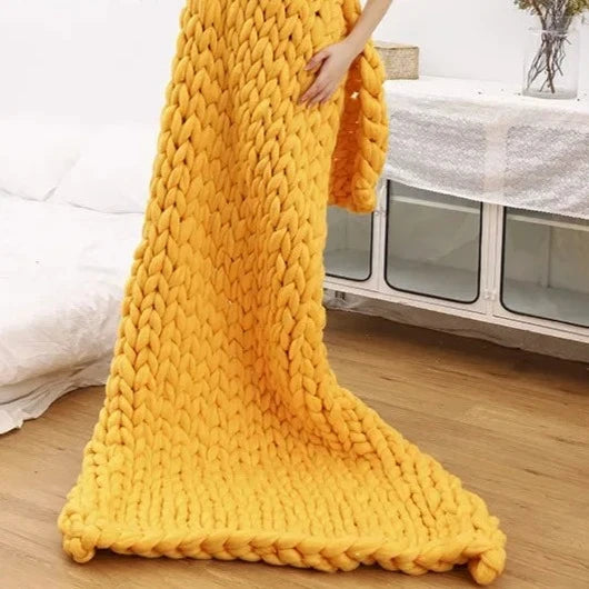 Knitted Throw Blanket-ToShay.org