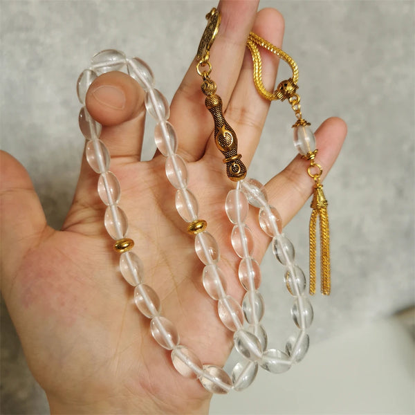 Clear Crystal Quartz Prayer Beads-ToShay.org