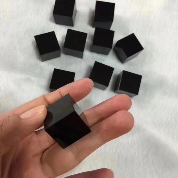 Black Obsidian Quartz Cube-ToShay.org