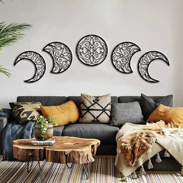 Black Moon Phase Wall Art-ToShay.org