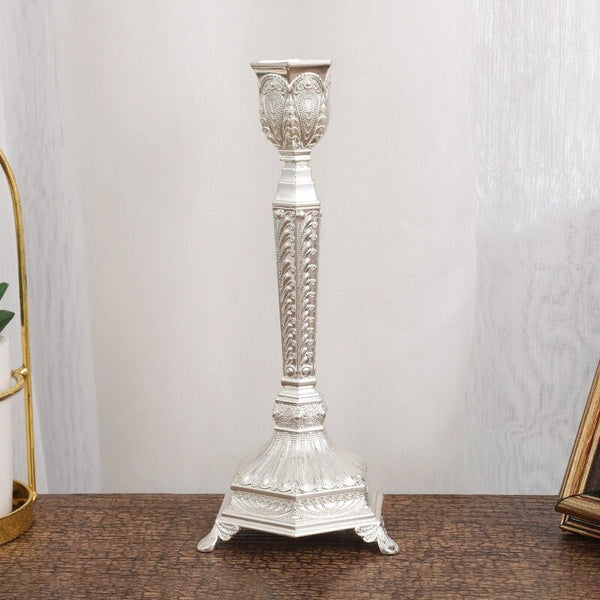 Mixed Embossed Candlesticks-ToShay.org