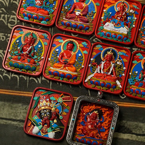 Thangka Painting Box Pendant-ToShay.org