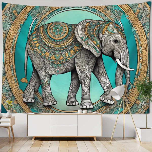 Elephant Art Tapestry-ToShay.org