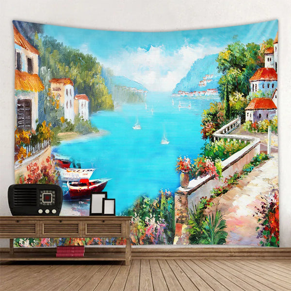 Sea View Art Tapestry-ToShay.org