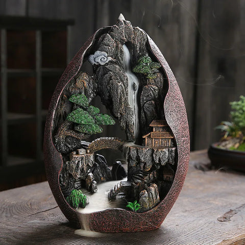 Waterfall Backflow Incense Burner-ToShay.org