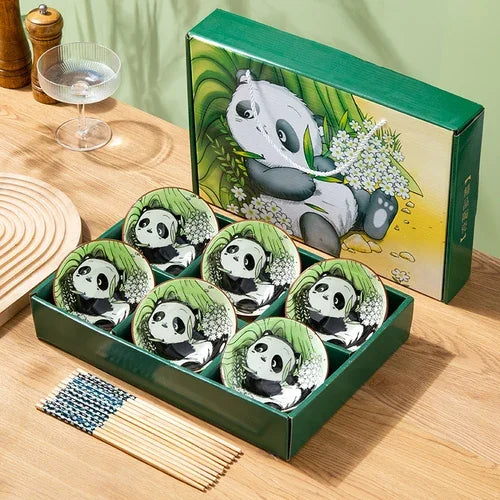 Panda Ceramic Bowls Gift Set-ToShay.org