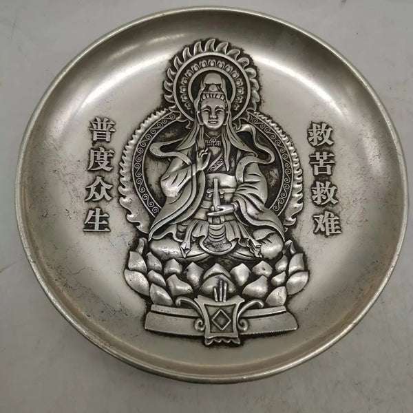 Silver Tathagata Plate-ToShay.org