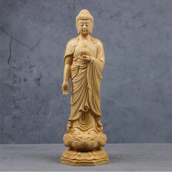 Wood Guanyin-Ru Buddha-ToShay.org