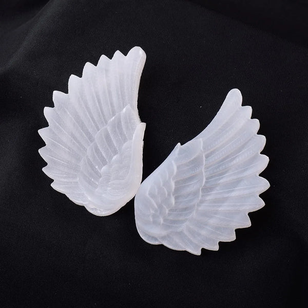 White Selenite Crystal Wings-ToShay.org