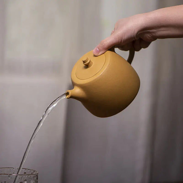 Yellow Yixing Clay Teapot-ToShay.org