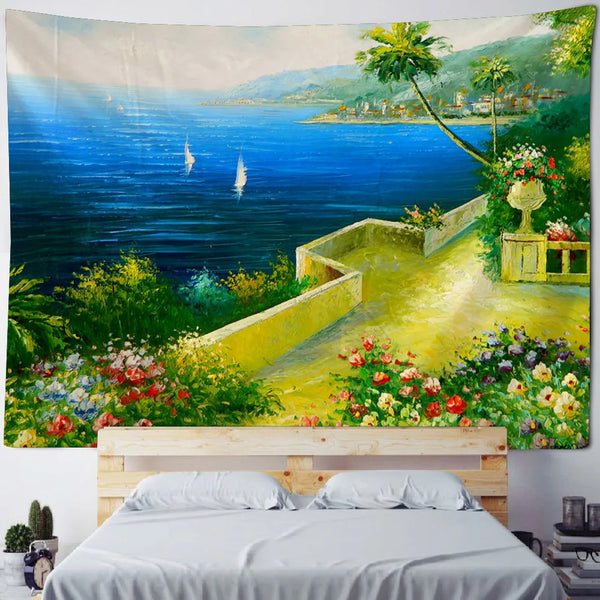 Sea View Art Tapestry-ToShay.org