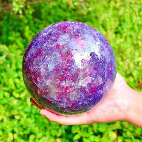 Pink Tourmaline Lepidolite Ball-ToShay.org