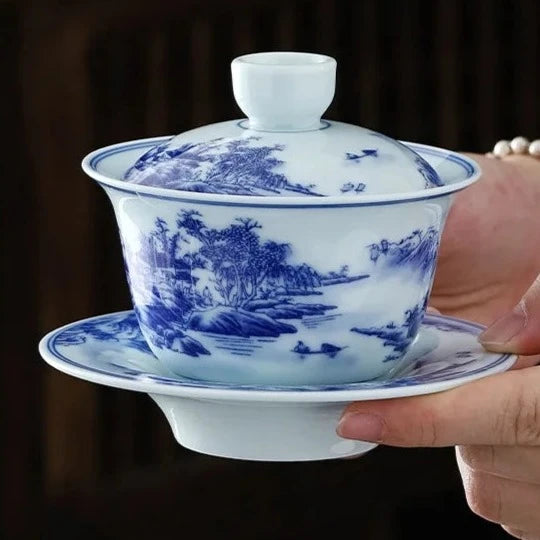 Gaiwan Ceramic Tea Tureen-ToShay.org