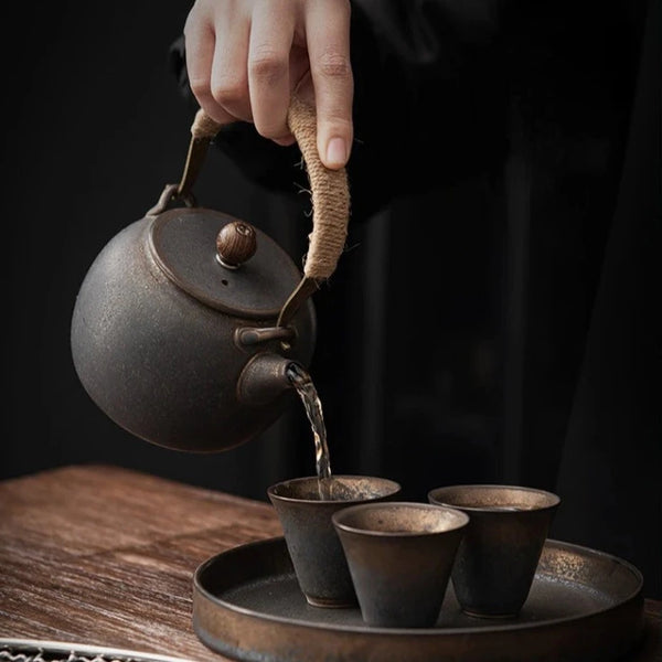 Rust Glaze Ceramic Teapot-ToShay.org