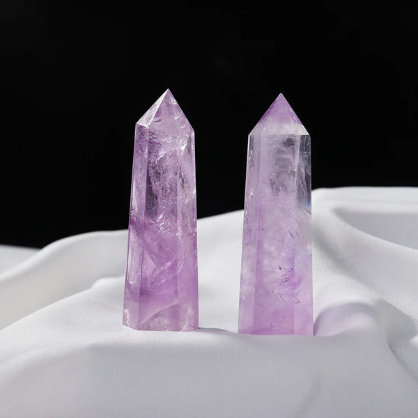 Purple Amethyst Hexagonal Point-ToShay.org