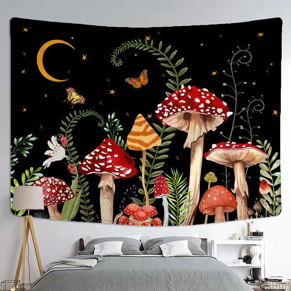 Mushroom Forest Tapestry-ToShay.org