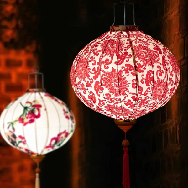 Flower Print Cloth Lantern-ToShay.org