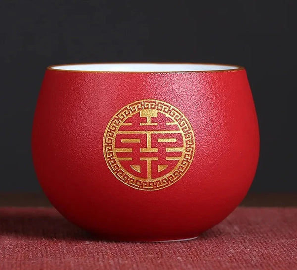 Red Ceramic Tea Sets-ToShay.org