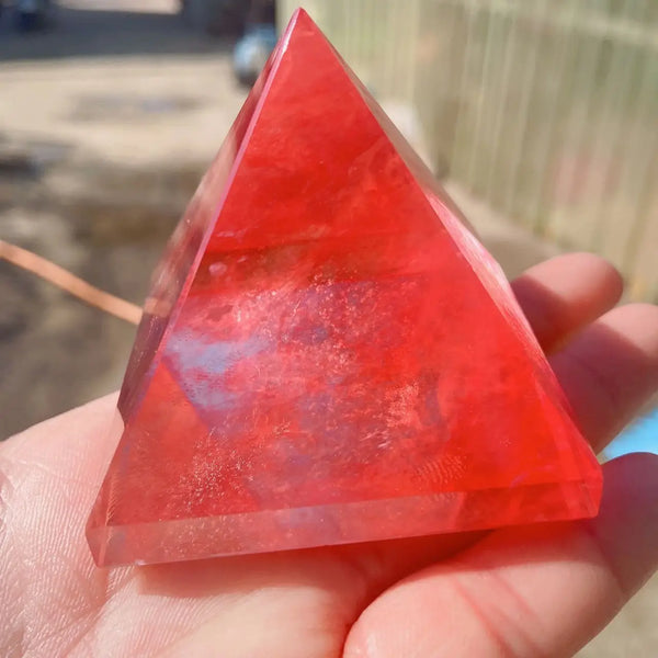 Red Smelting Crystal Pyramid-ToShay.org