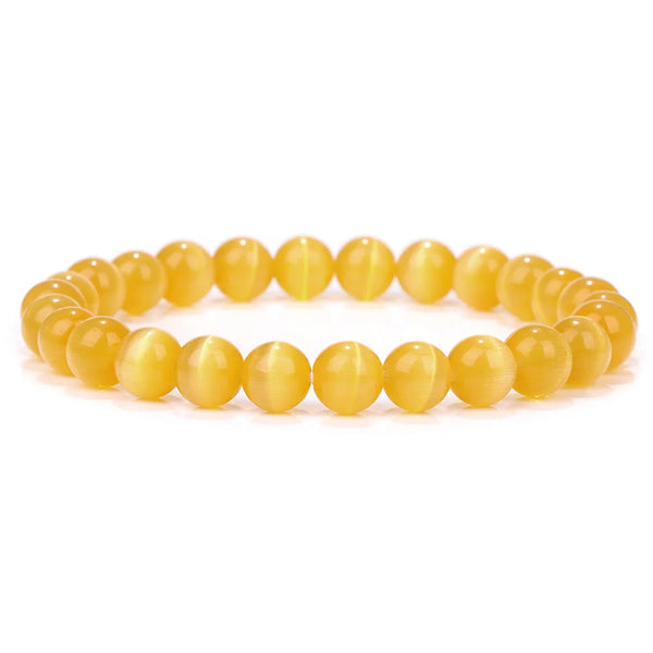 Yellow Citrine Bead Bracelet-ToShay.org