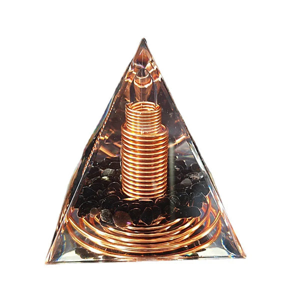 Black Obsidian Orgonite Pyramid-ToShay.org