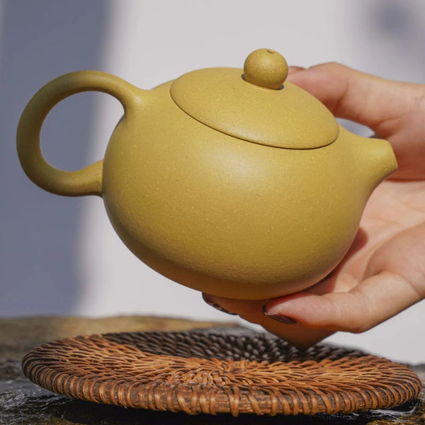 Yellow Yixing Clay Teapot-ToShay.org