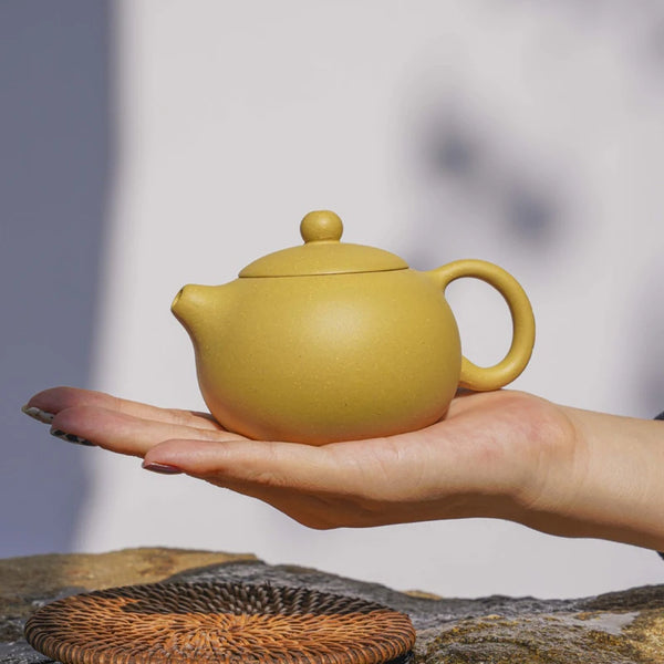 Yellow Yixing Clay Teapot-ToShay.org