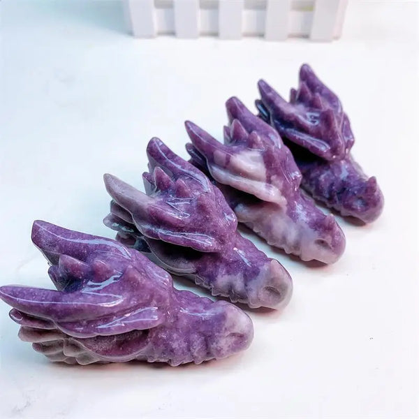 Purple Mica Dragon Skull-ToShay.org