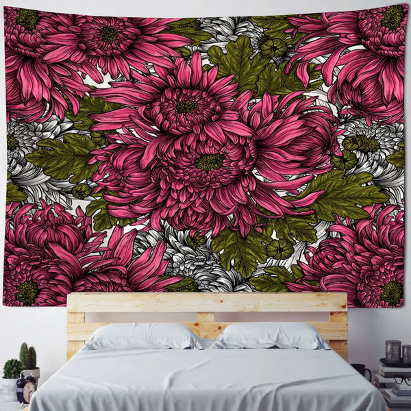 Flower Art Tapestry-ToShay.org