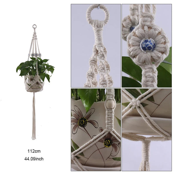 Macrame Plant Hanger Baskets-ToShay.org