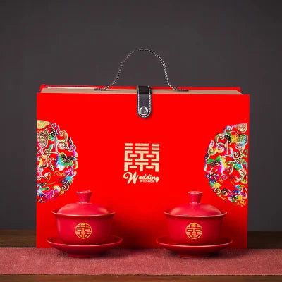 Red Ceramic Tea Sets-ToShay.org