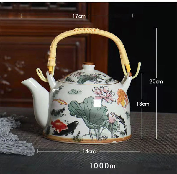 Glaze Porcelain Tea Pot-ToShay.org