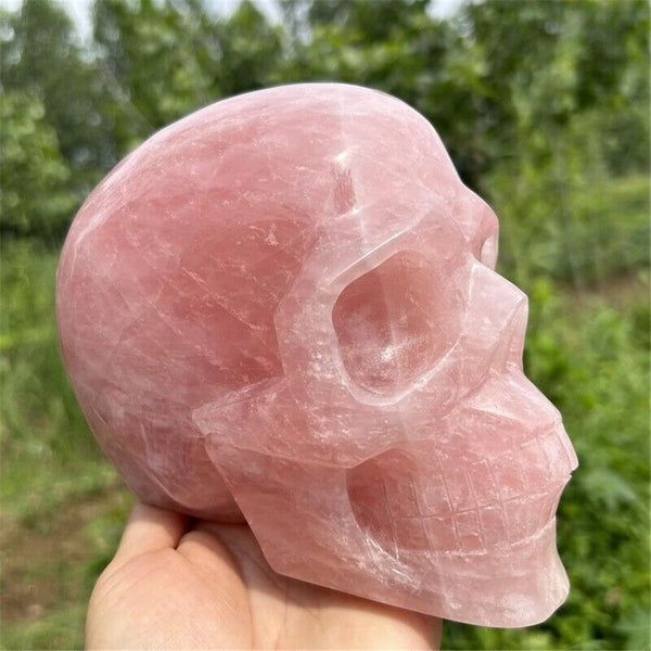 Pink Rose Quartz Skull-ToShay.org