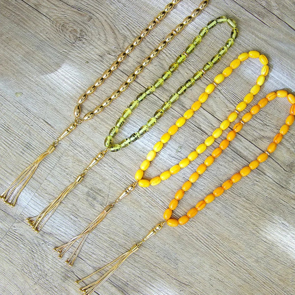 Yellow Gold Prayer Beads-ToShay.org