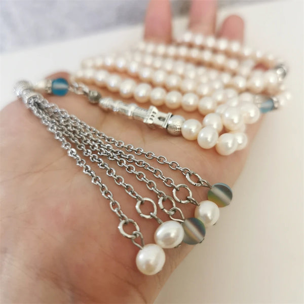 White Pearl Prayer beads-ToShay.org