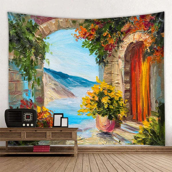 Sea View Art Tapestry-ToShay.org