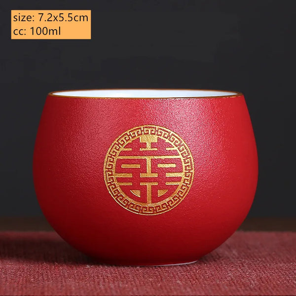 Red Ceramic Tea Sets-ToShay.org